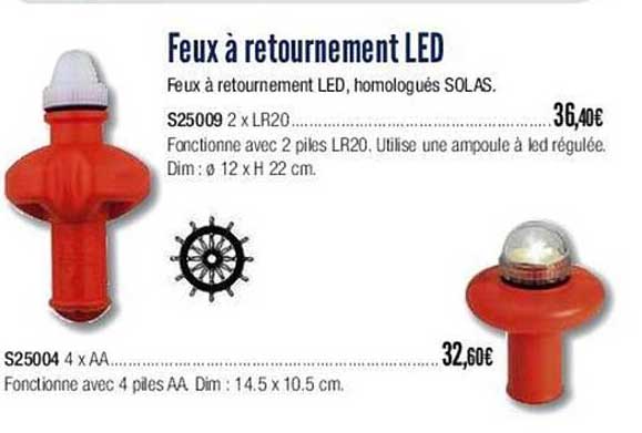 feux à retournement led