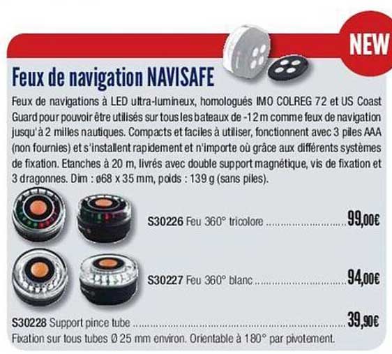 feux de navigation navisafe
