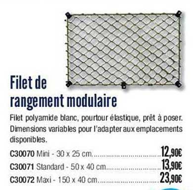 filet de rangement modulaire