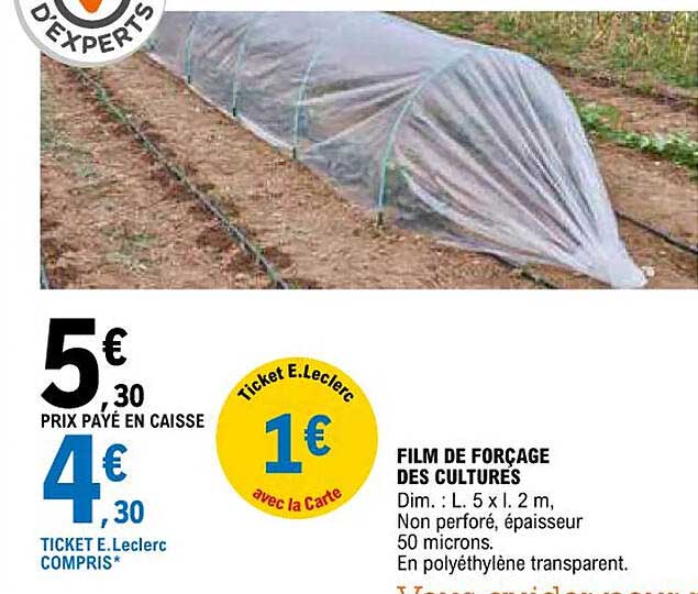 film de forçage des cultures