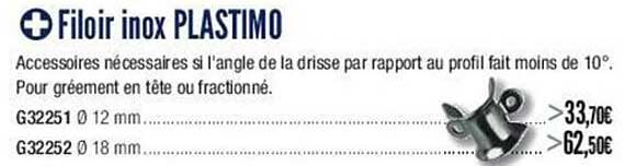 filoir inox plastimo