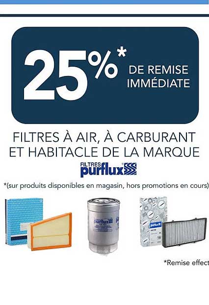 filtres à air, à carburant et habitacle de la marque filtres purflux