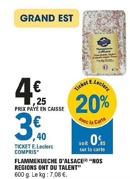 flammekueche d'alsace "nos regions ont du talent"