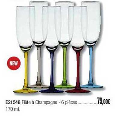 Flûte à Champagne - 6 Pièces