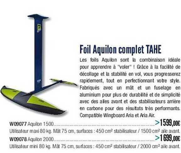 foil aquilon complet tahe