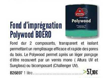 fond d'imprégnation polywood boero