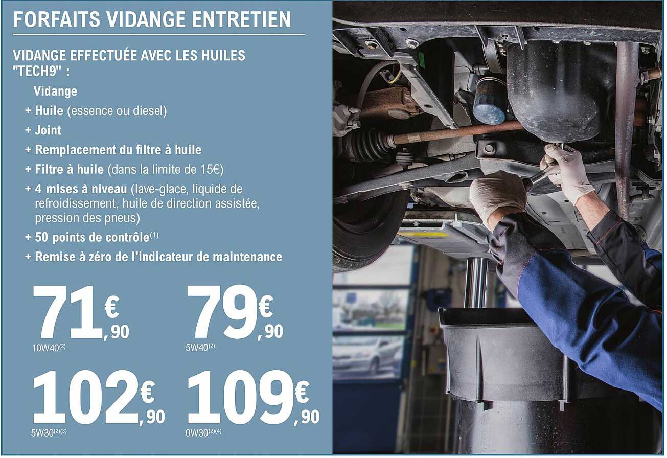 forfaits vidange entretien