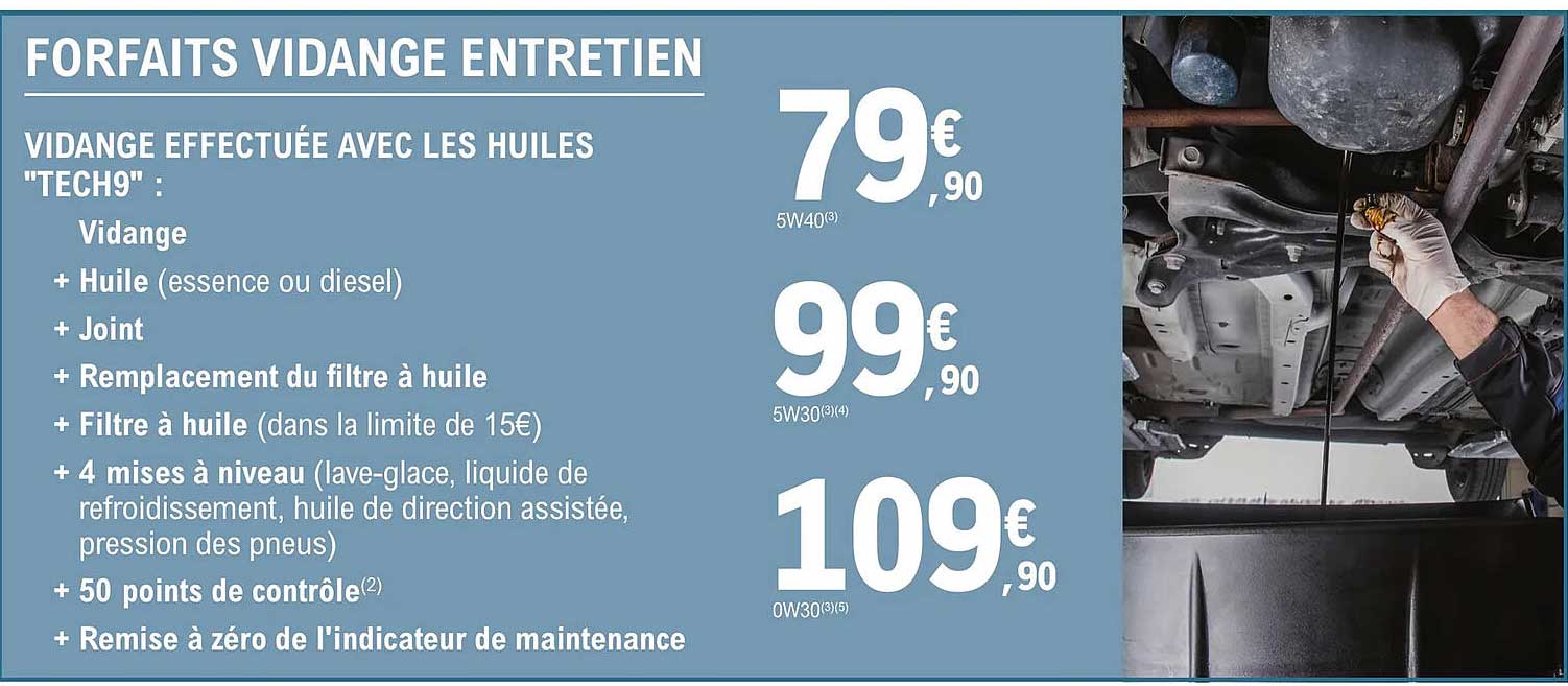 forfaits vidange entretien