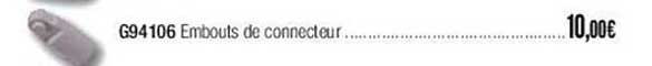 g94106 embouts de connecteur