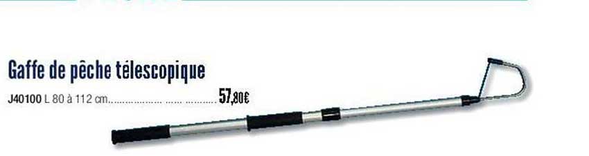 gaffe de pêche téléscopique