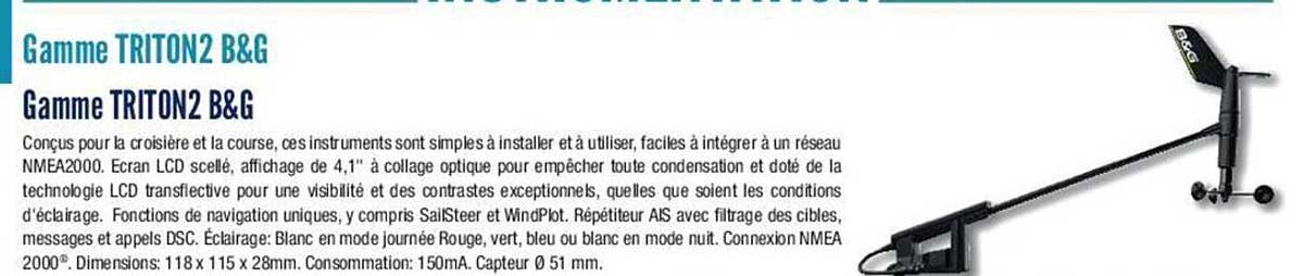 Gamme Triton2 B&g
