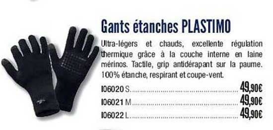 gants étanches plastimo