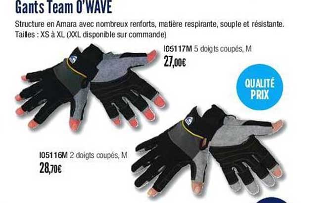 gants team o'wave