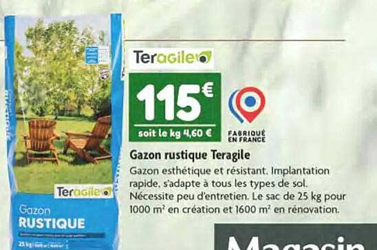 gazon rustique teragile