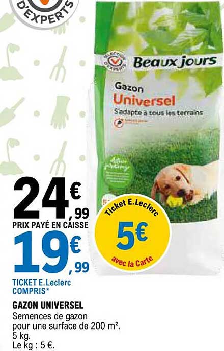 gazon universel beaux jours