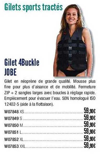Gilet 4buckle Jobe