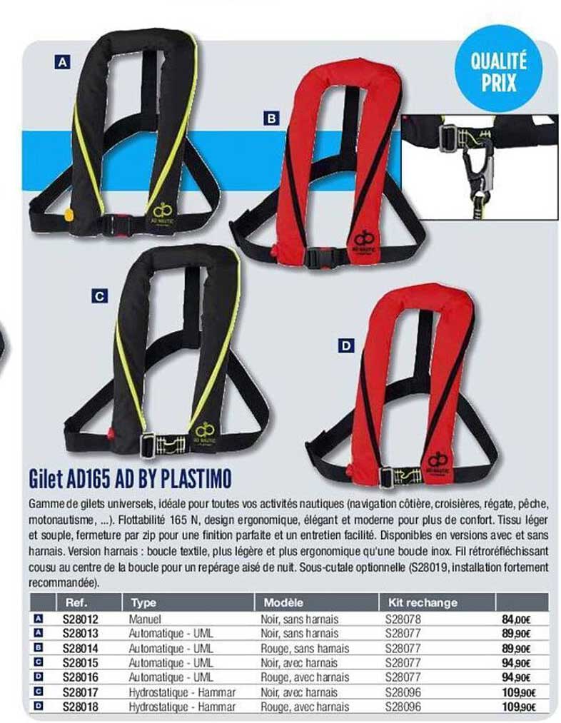 gilet ad165 ad by plastimo