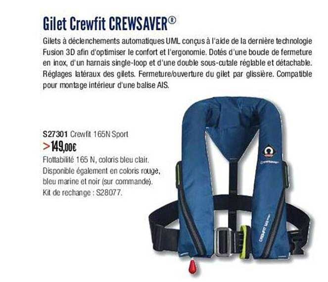 Gilet Crewfit Crewsaver
