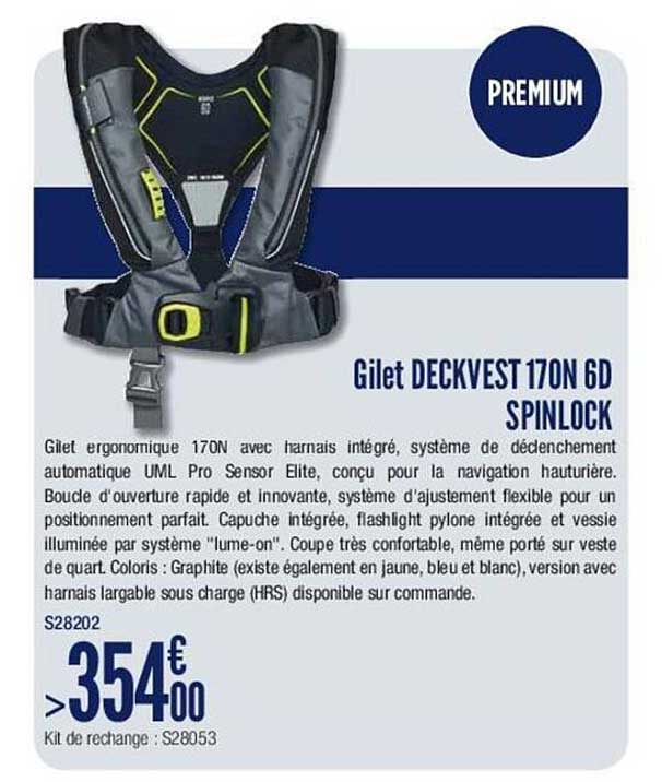 gilet deckvest 170n 6d spinlock