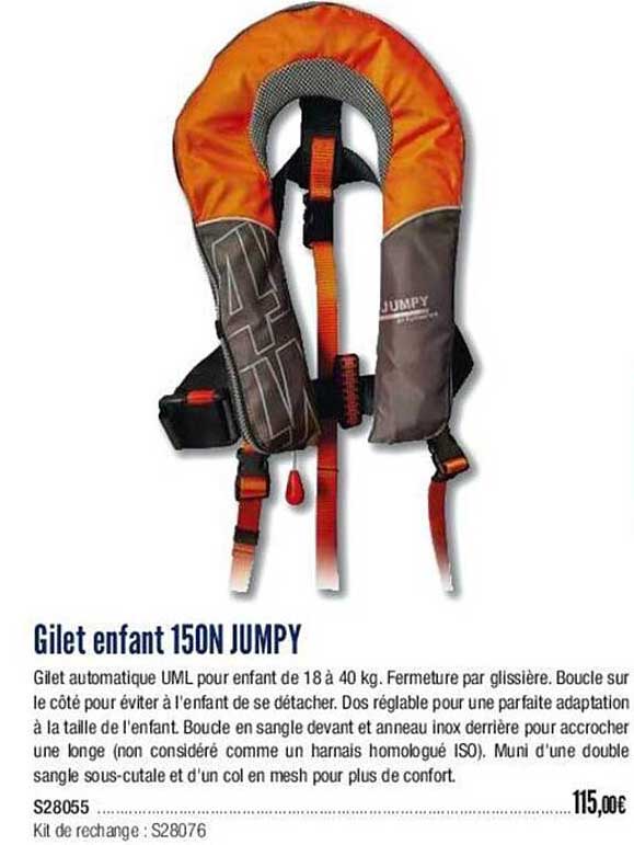 gilet enfant 150n jumpy