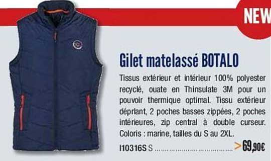 gilet matelassé botalo