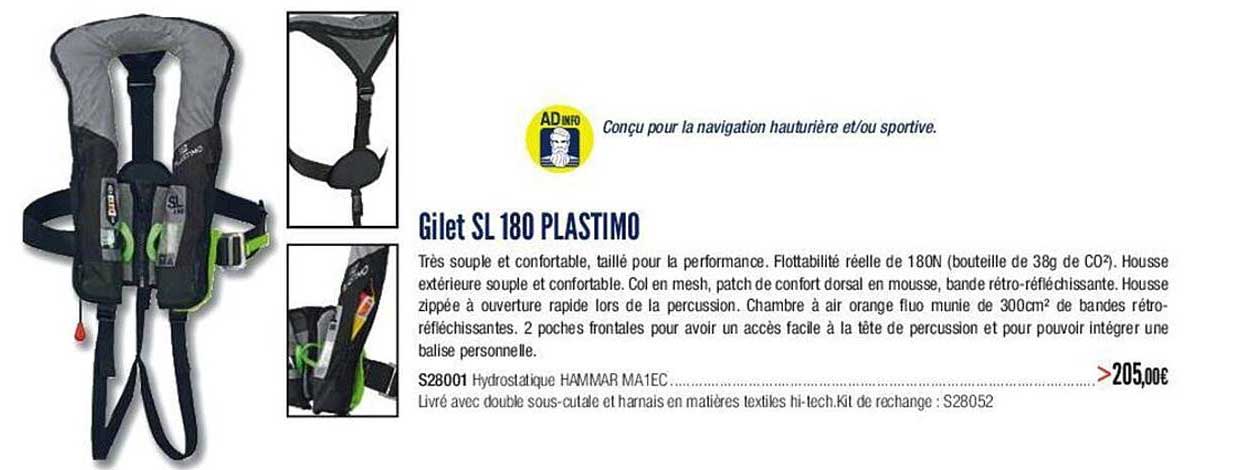gilet sl 180 plastimo