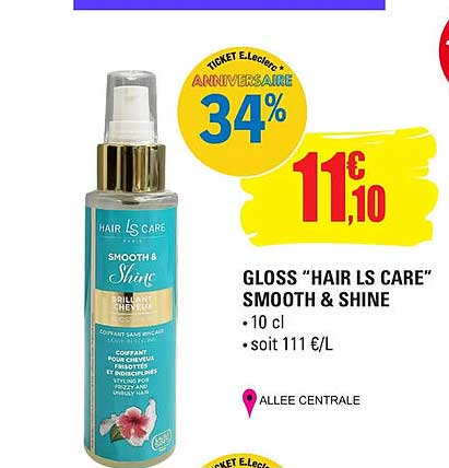 gloss "hair ls care" smooth & shine