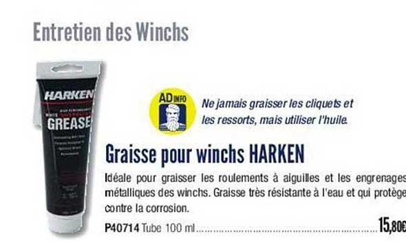 graisse pour winchs harken