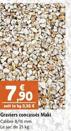 graviers concassés maki