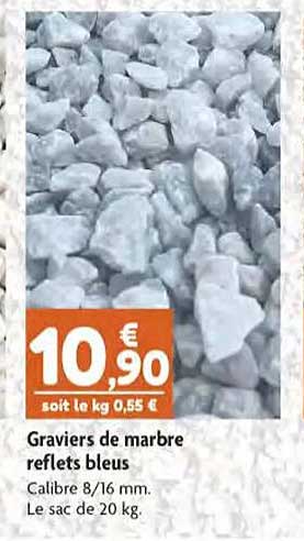 Graviers De Marbre Reflets Bleus