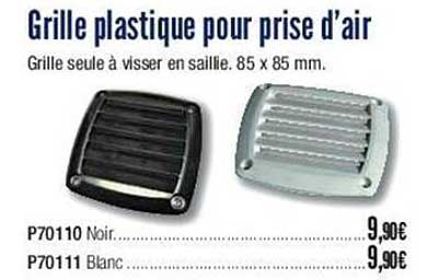 grille plastique pour prise d'air