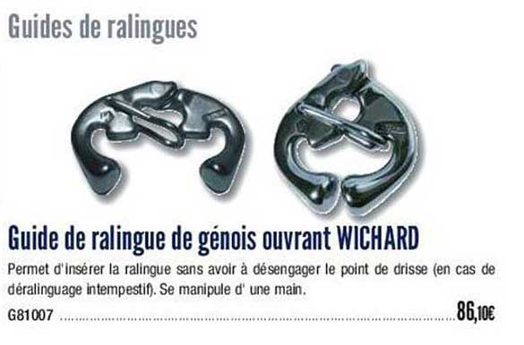 guide de ralingue de génois ouvrant wichard