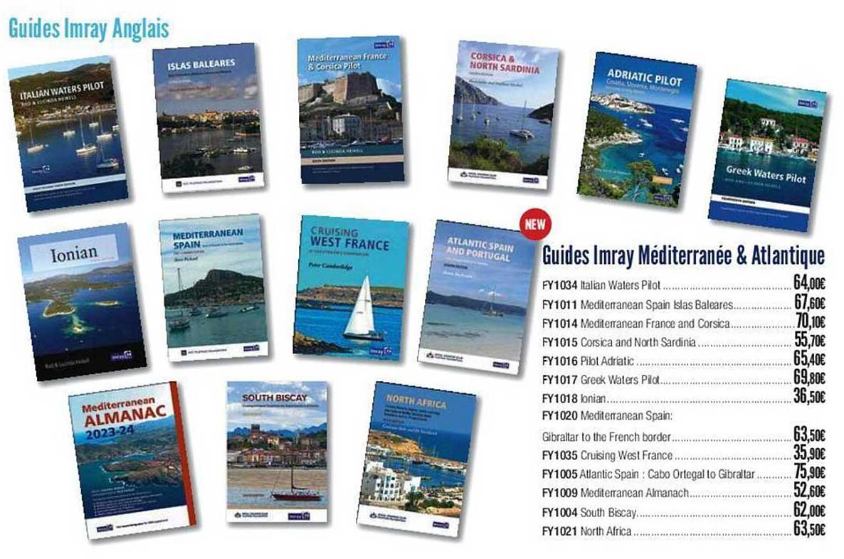 guides imray méditerranée & atlantique