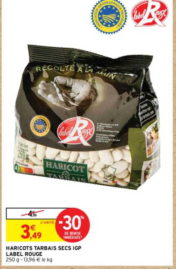 Haricots Tarbais Secs Igp Label Rouge