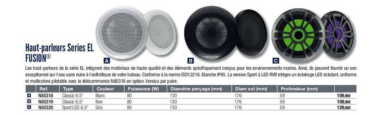 haut-parleurs series el fusion