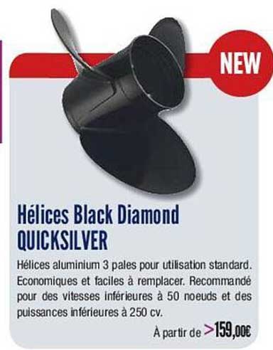 hélices black diamond quicksilver