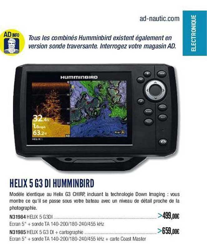helix 5 G3 di humminbird