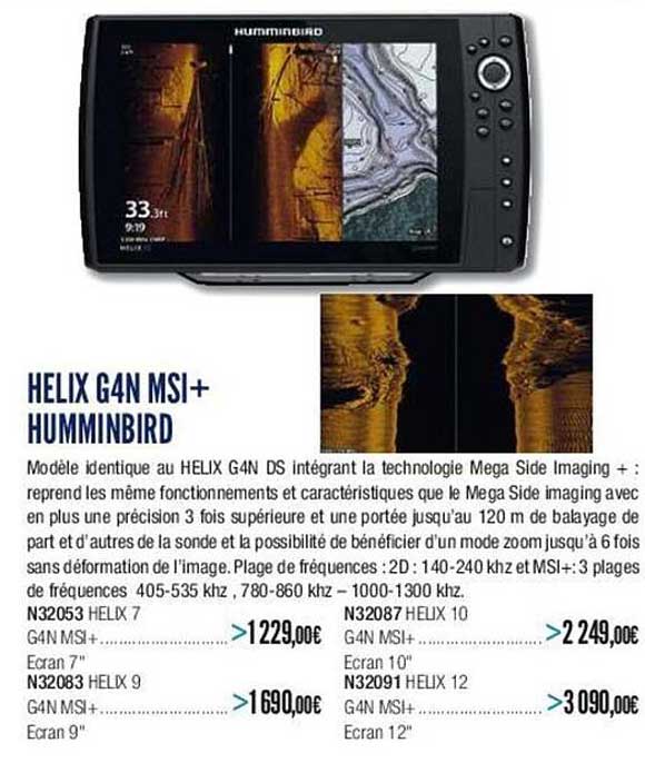 helix G4N MSI+ humminbird