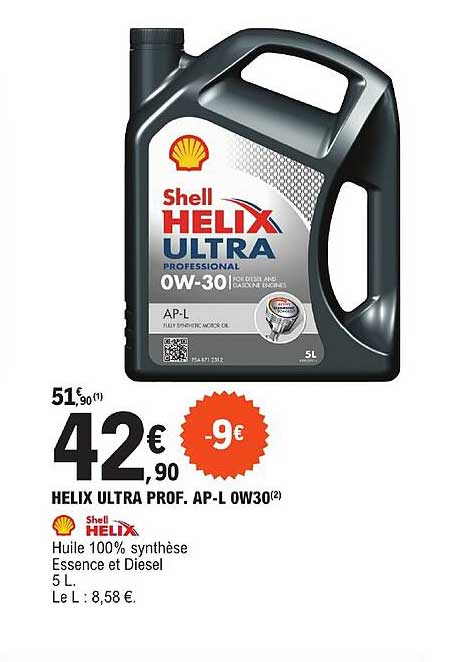 Helix Ultra Prof, Ap-l 0w30 Shell