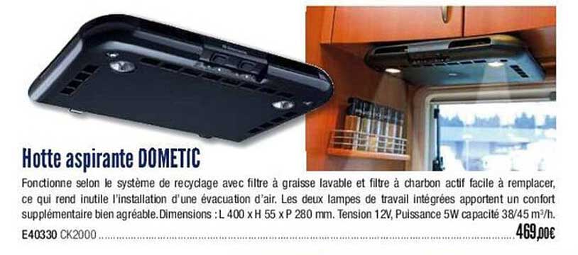 hotte aspirante dometic