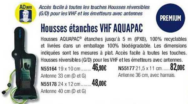 housses étanches vhf aquapac