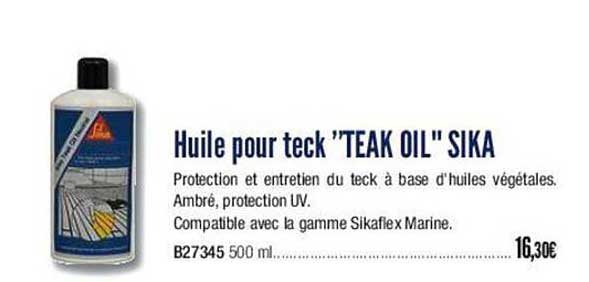 huile pour teck 'teak oil" sika