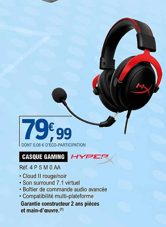 hyper casque gaming 4p5m0aa