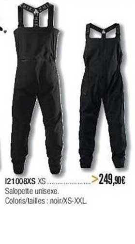 i21008xs xs salopette unisexe