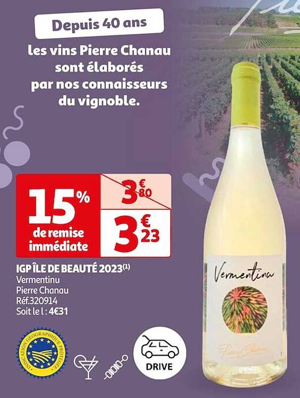 Igp île De Beauté 2023 Vermentinu Pierre Chanau