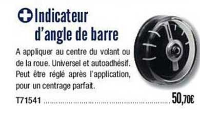 indicateur d'angle de barre