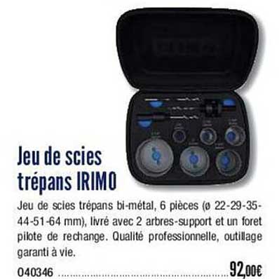 Jeu De Scies Trépans Irimo
