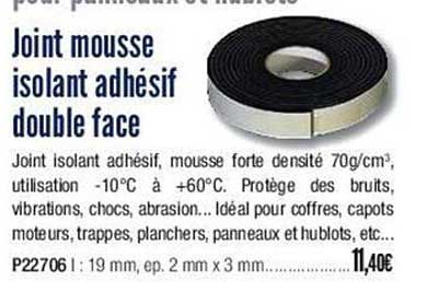 Joint Mousse Isolant Adhésif Double Face