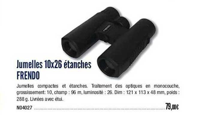 jumelles 10x26 étanches frendo