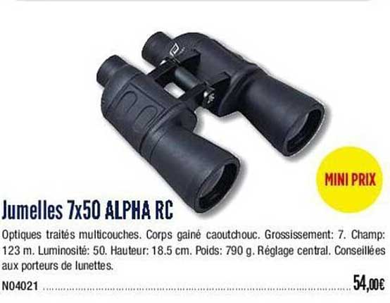 jumelles 7x50 alpha rc